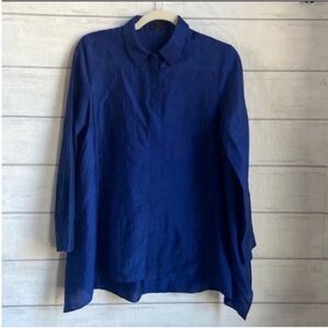 COS Cobalt Blue Tunic Blouse
